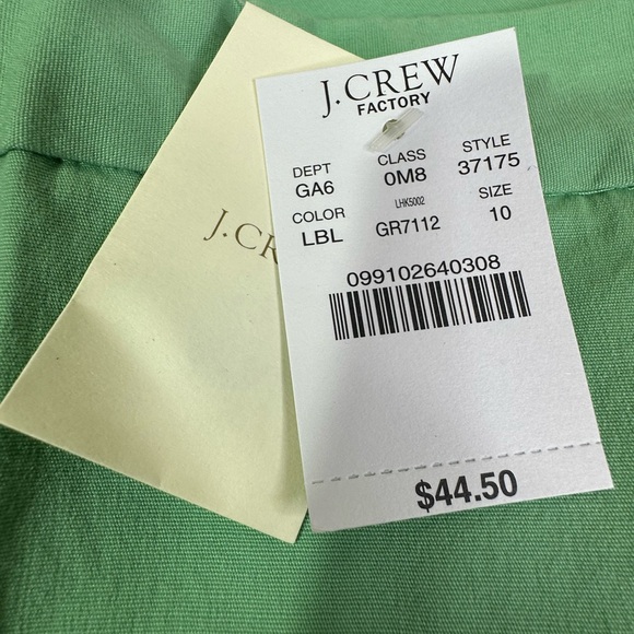 J Crew Women’s 10 Green Bermuda City Fit Stretch Chino Shorts 9.5” Frankie - Picture 2 of 7